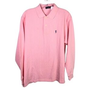 🦄2/$20 NWT Bossini Pink Long Sleeve Polo Shirt